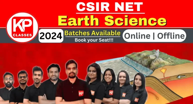 CSIR NET Earth Science Coaching : Online/Offline | KP Classes